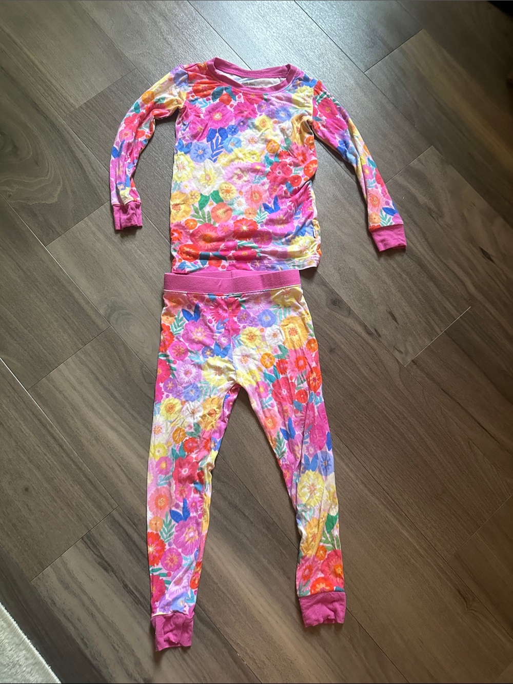 Little Sleepies Pink Floral Long Sleeve Pajama Set